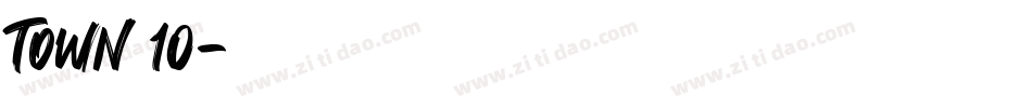 Town 10字体转换